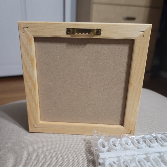 6/$25 Black Felt Letter Board with Wooden Frame - Picture 4 of 5